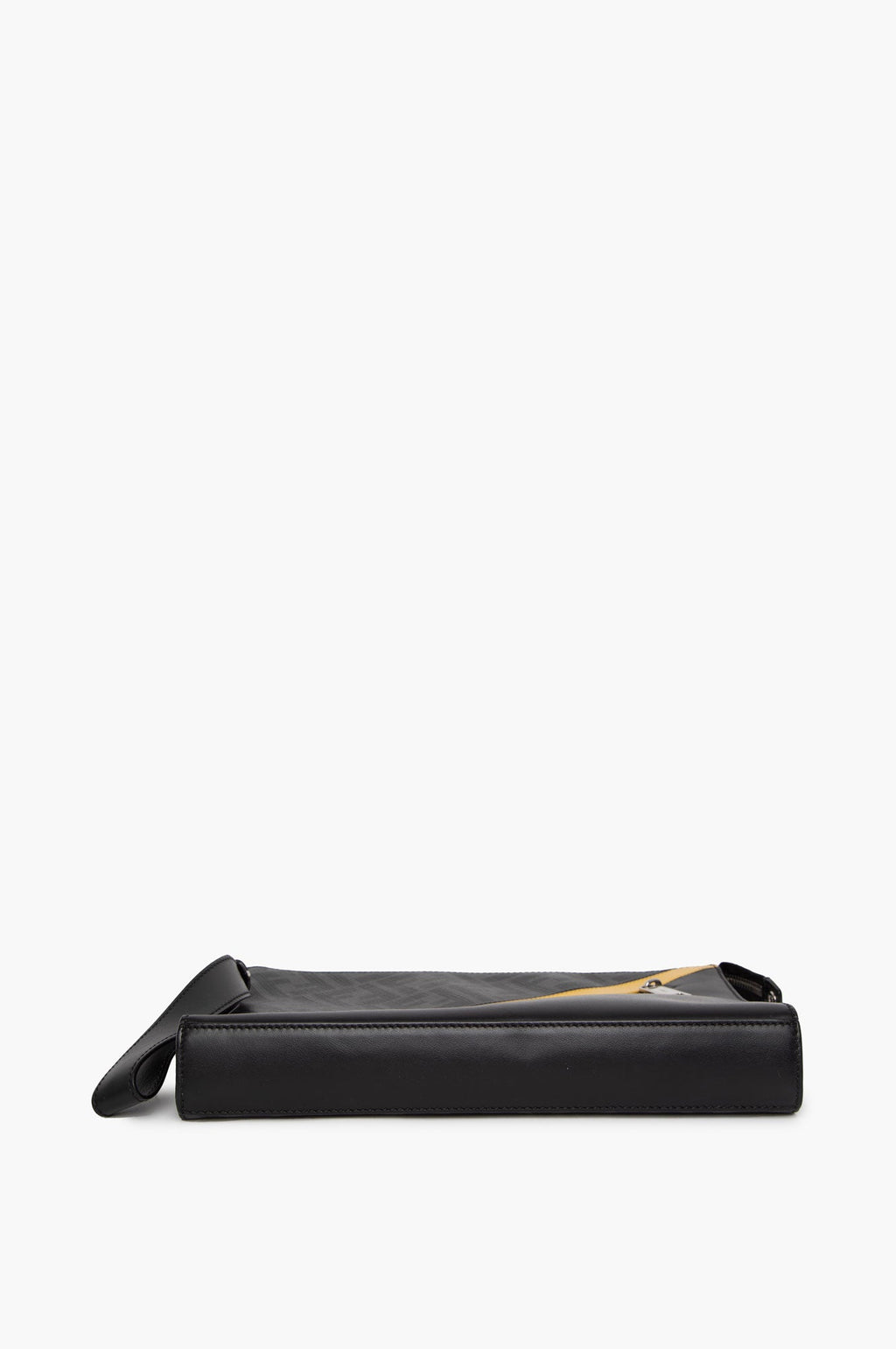 Fendi Black Zip Diagonal Clutch