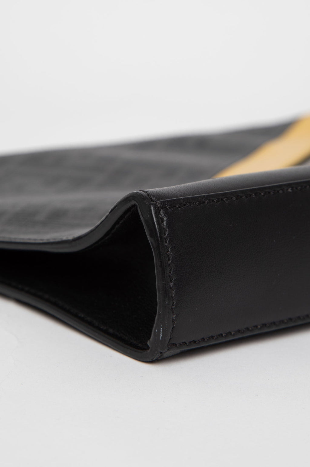 Fendi Black Zip Diagonal Clutch