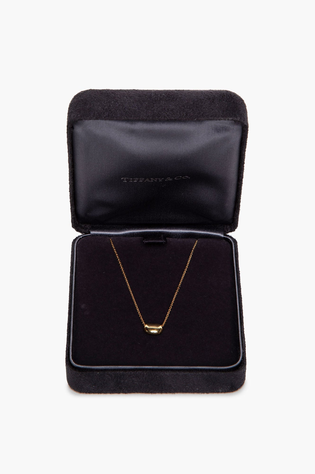 Tiffany & Co. 9mm 18k Gold Elsa Peretti Bean Design Pendant Necklace