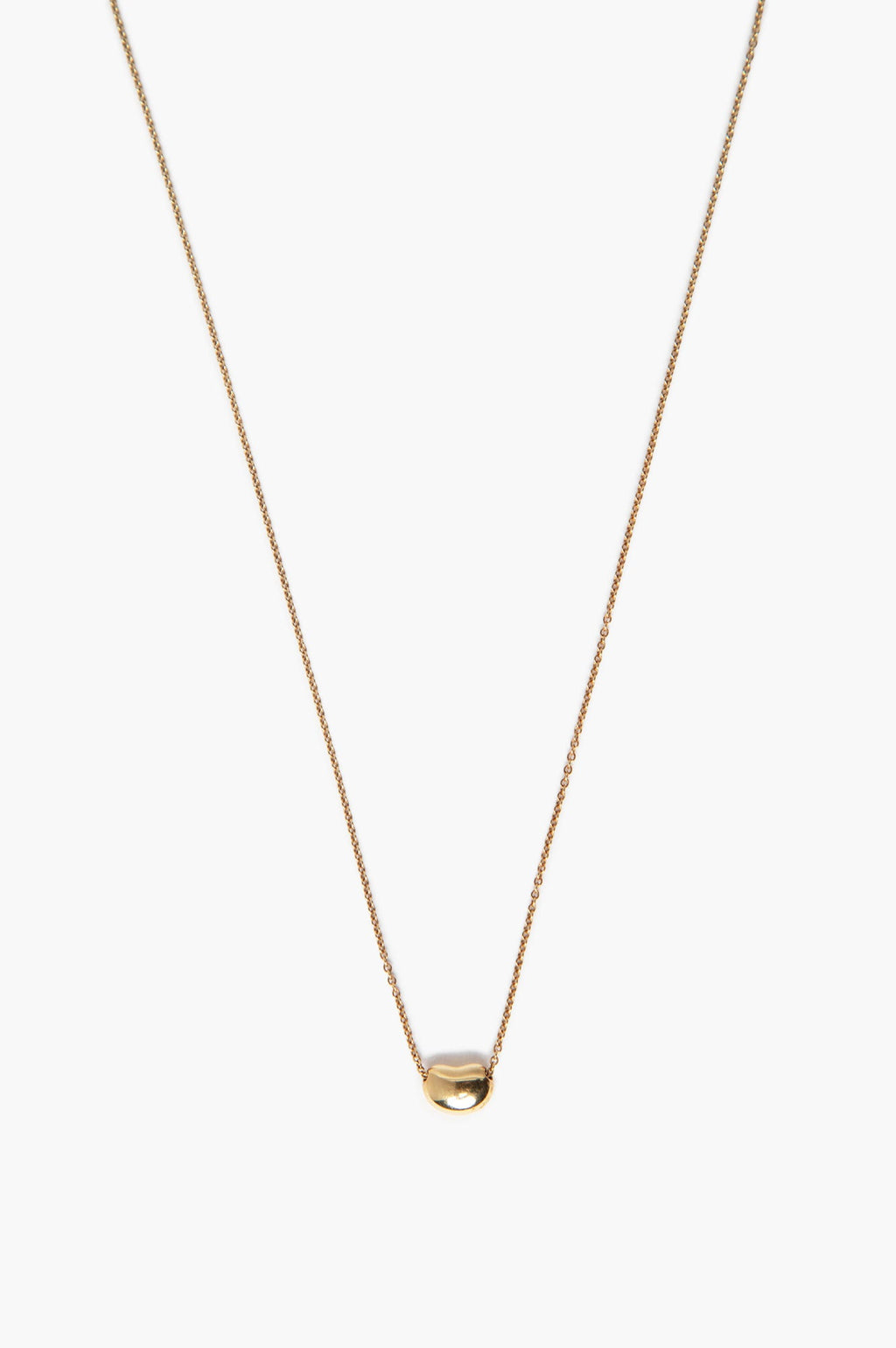 Tiffany & Co. 9mm 18k Gold Elsa Peretti Bean Design Pendant Necklace