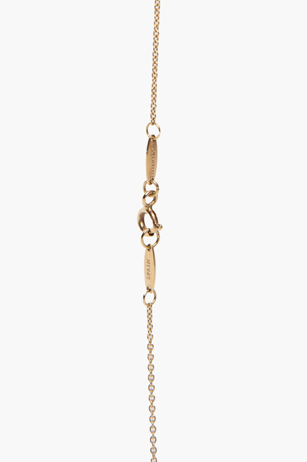 Tiffany & Co. 9mm 18k Gold Elsa Peretti Bean Design Pendant Necklace
