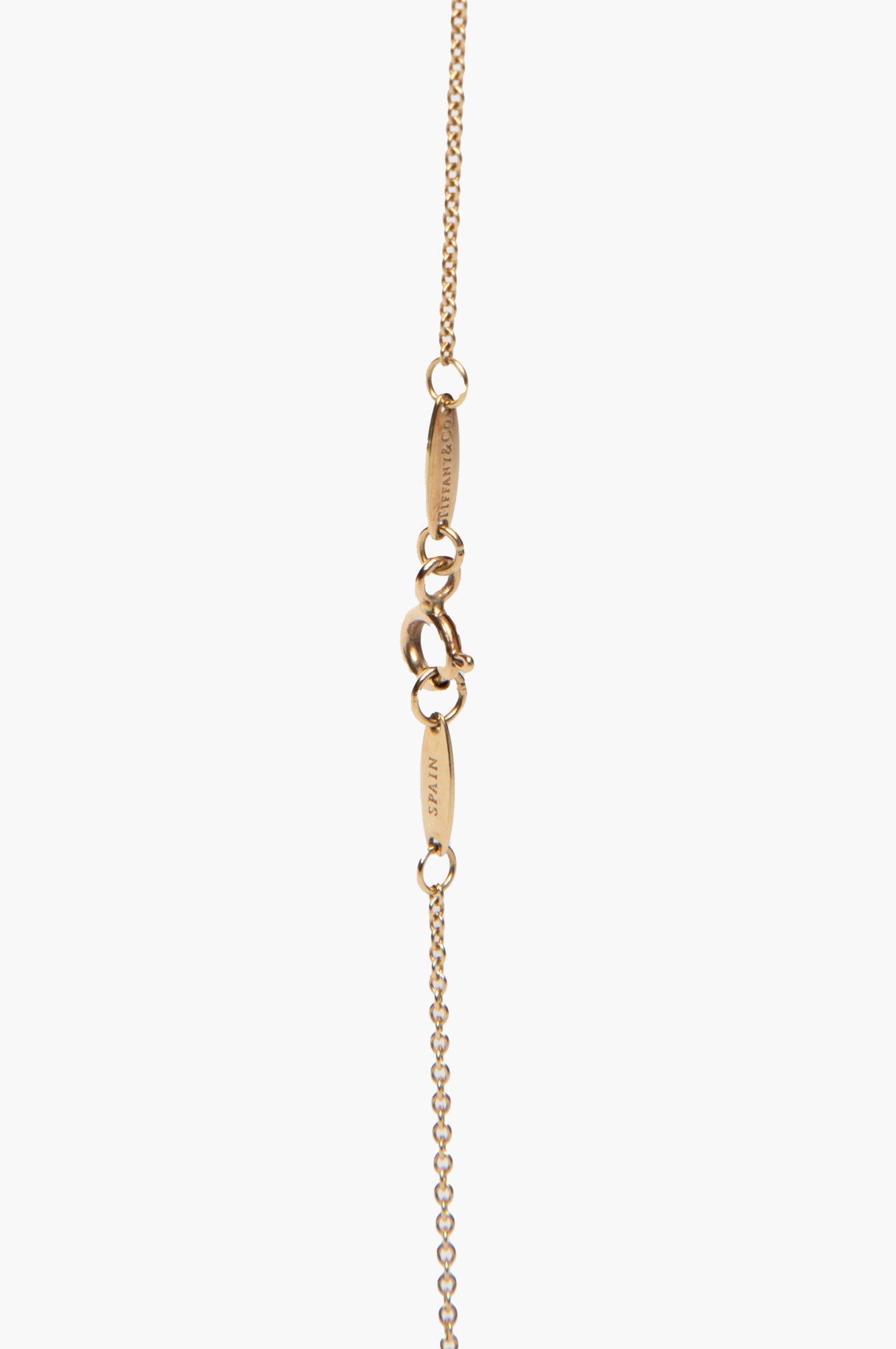 Tiffany & Co. 9mm 18k Gold Elsa Peretti Bean Design Pendant Necklace