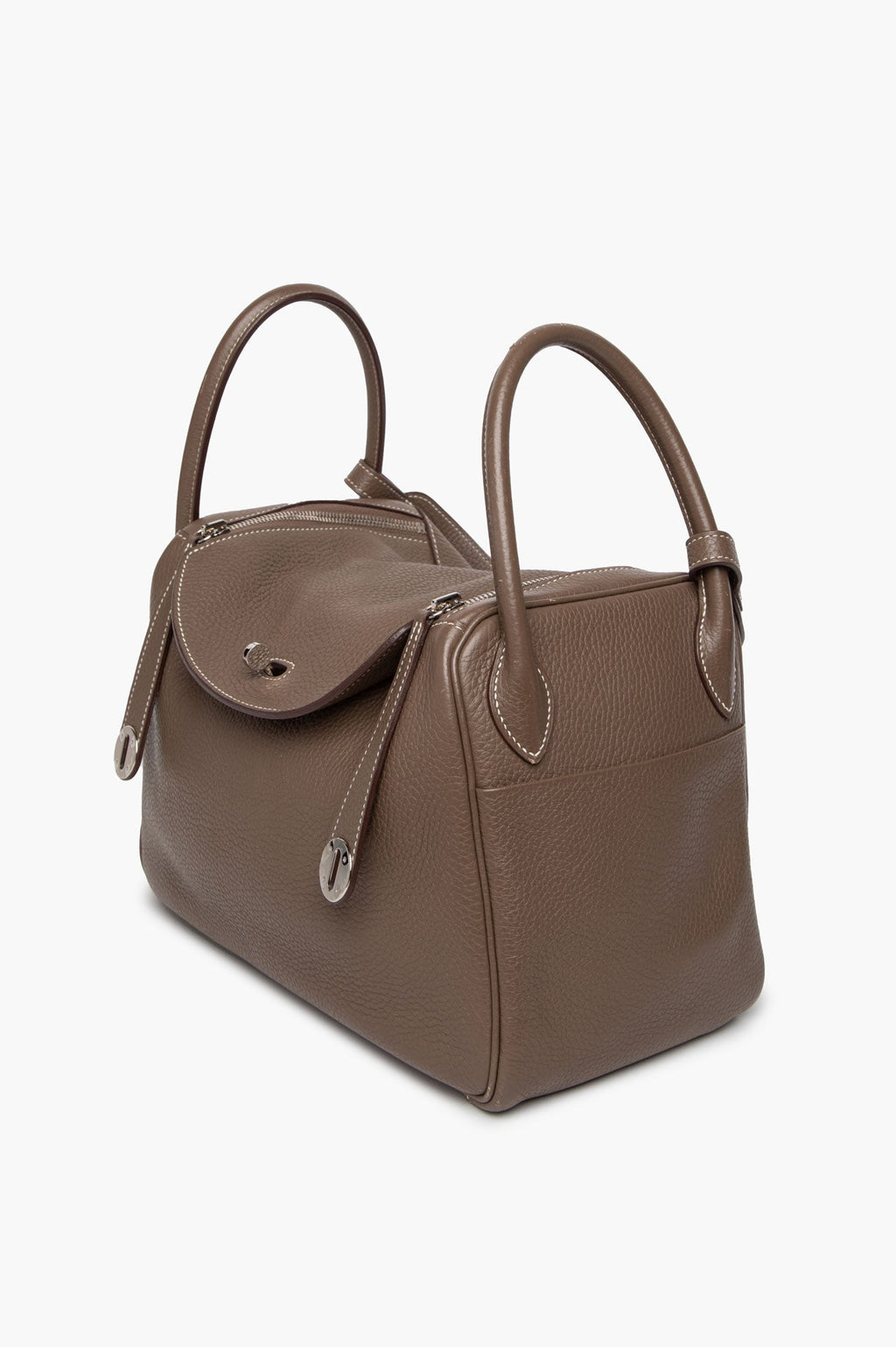 Hermès Etaupe Taurillon Clemence Lindy 30