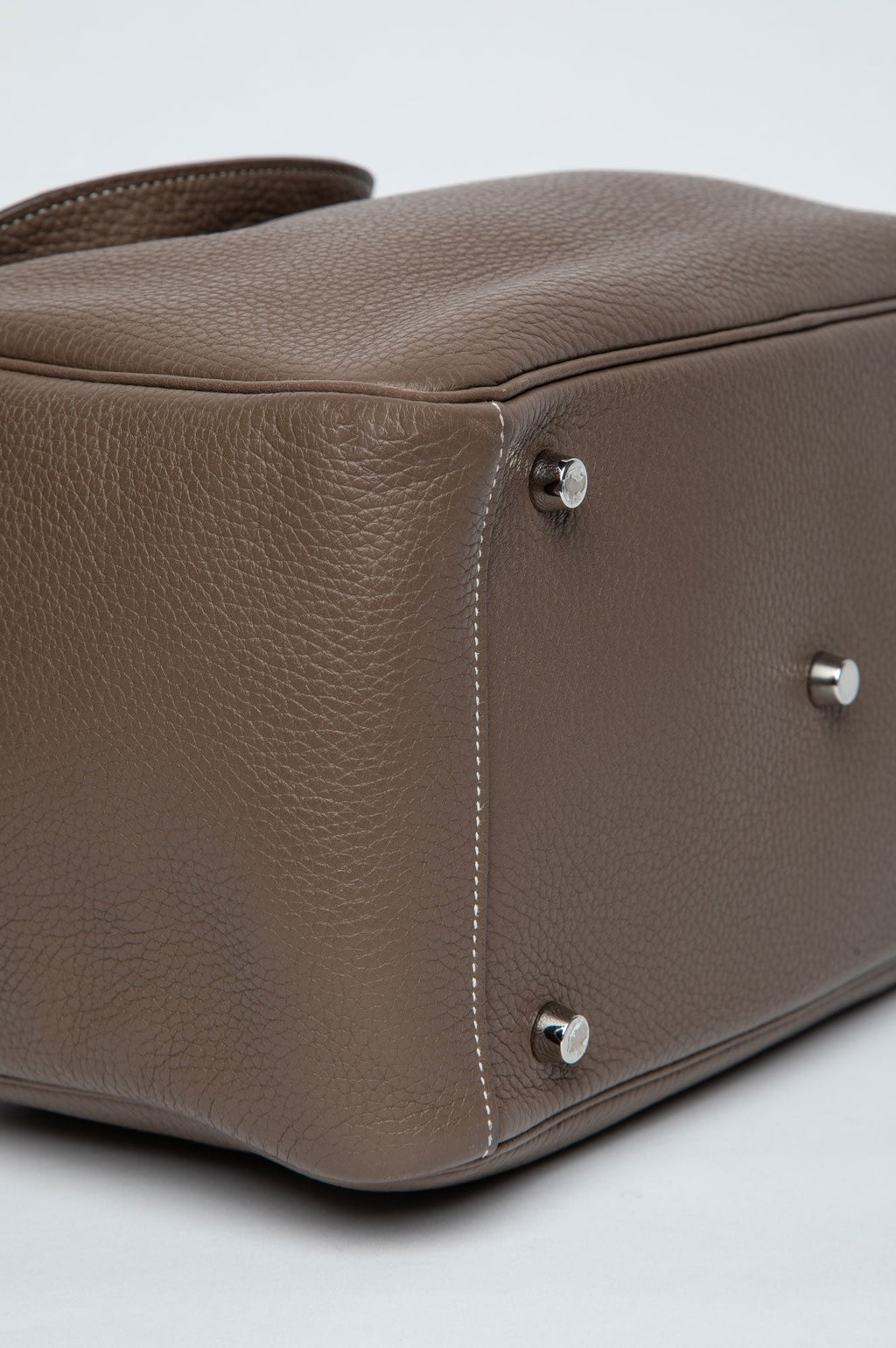 Hermès Etaupe Taurillon Clemence Lindy 30