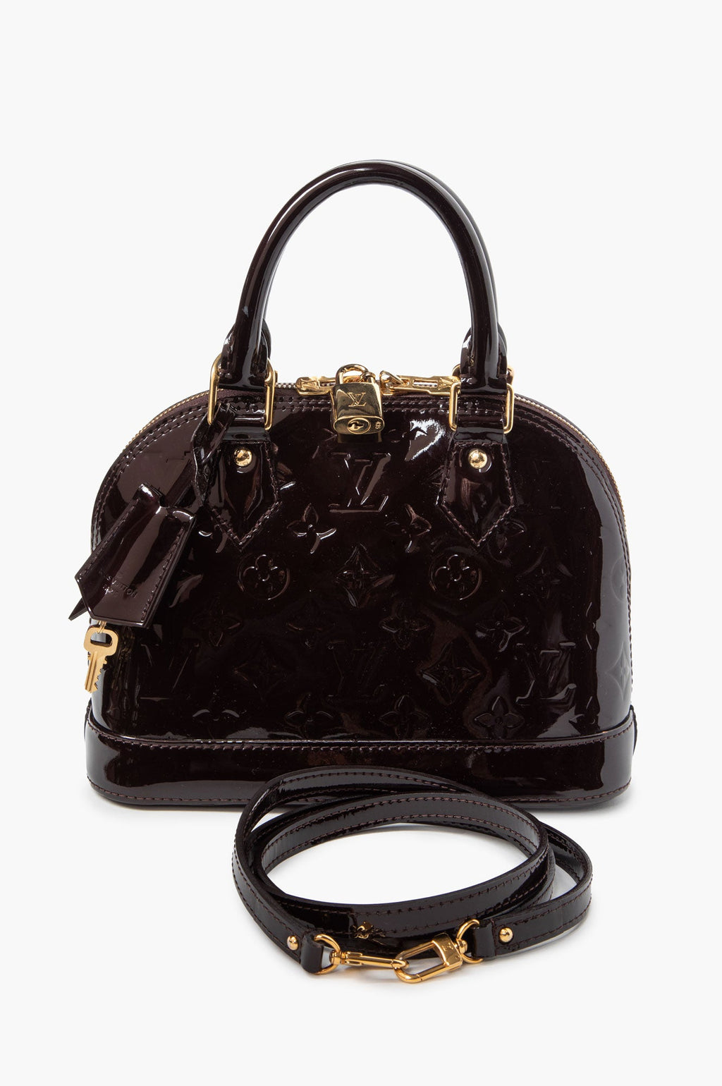 Louis Vuitton Monogram Amarante Vernis Alma BB