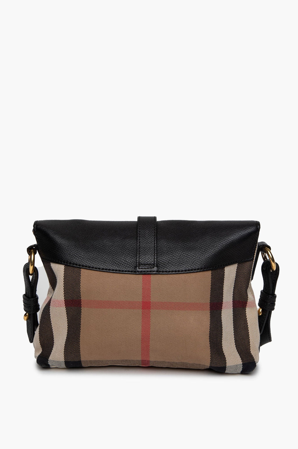Burberry Horseshoe House Check Small Crossbody Bag