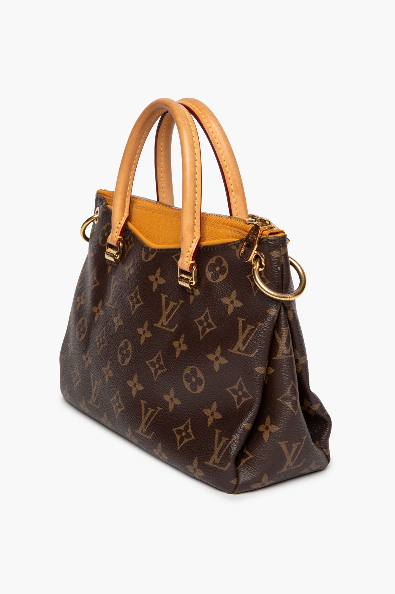 Louis Vuitton Monogram Saffron Yellow Pallas BB Tote