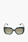 Chanel Green Square Gradient Sunglasses