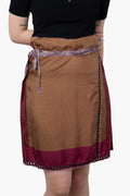 Hermes Printed Silk Wrap Skirt