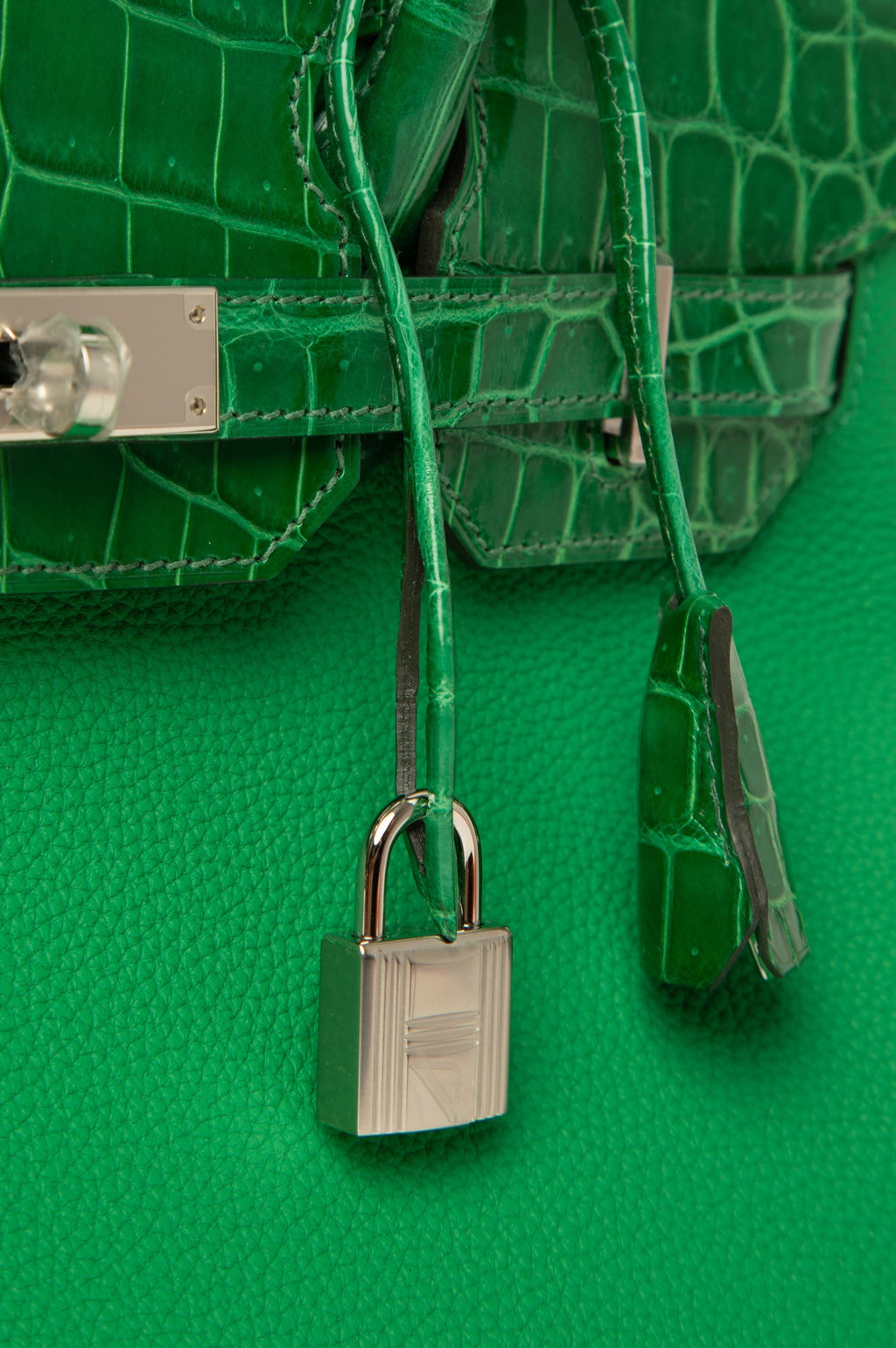 Hermes Birkin 30 Vert Comics Green Togo Alligator Touch With Palladium Hardware