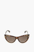Gucci Brown Cat Eye Sunglasses