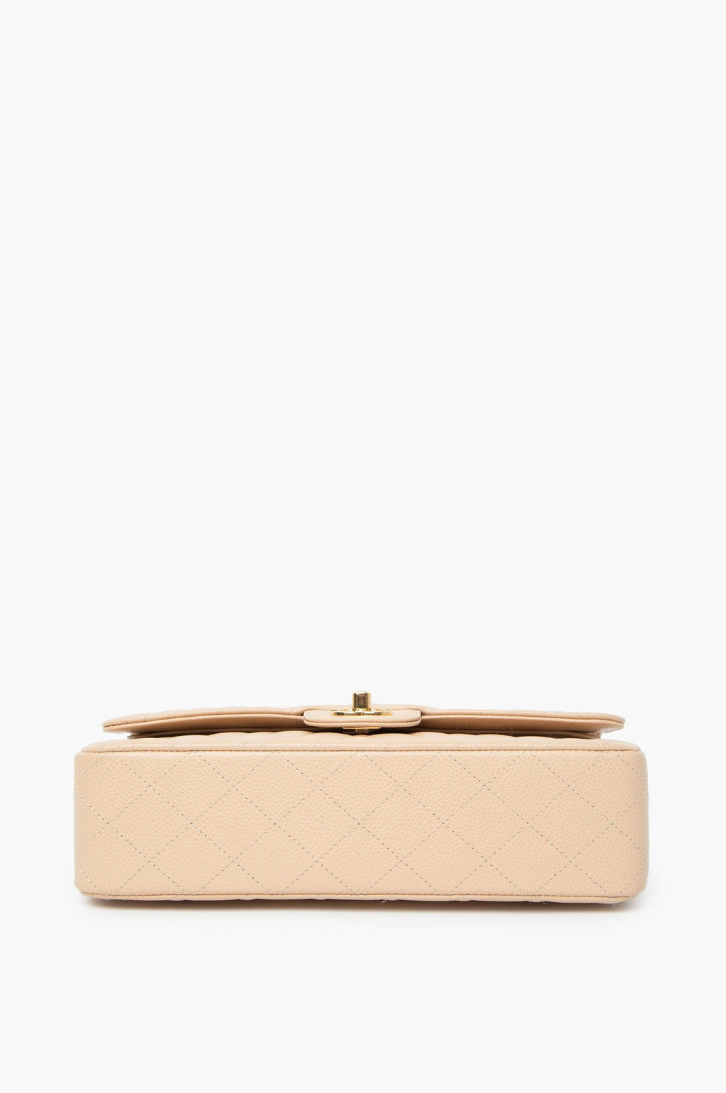 Chanel Beige Clair Caviar Medium Classic Double Flap