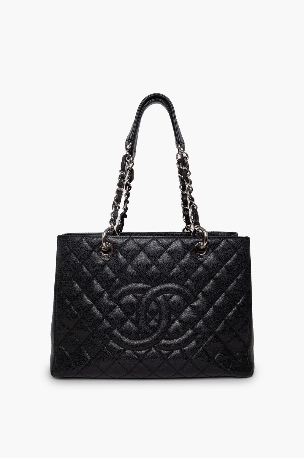 Chanel Black Caviar GST Grand Shopping Tote Bag
