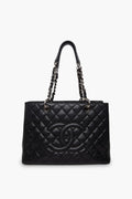 Chanel Black Caviar GST Grand Shopping Tote Bag