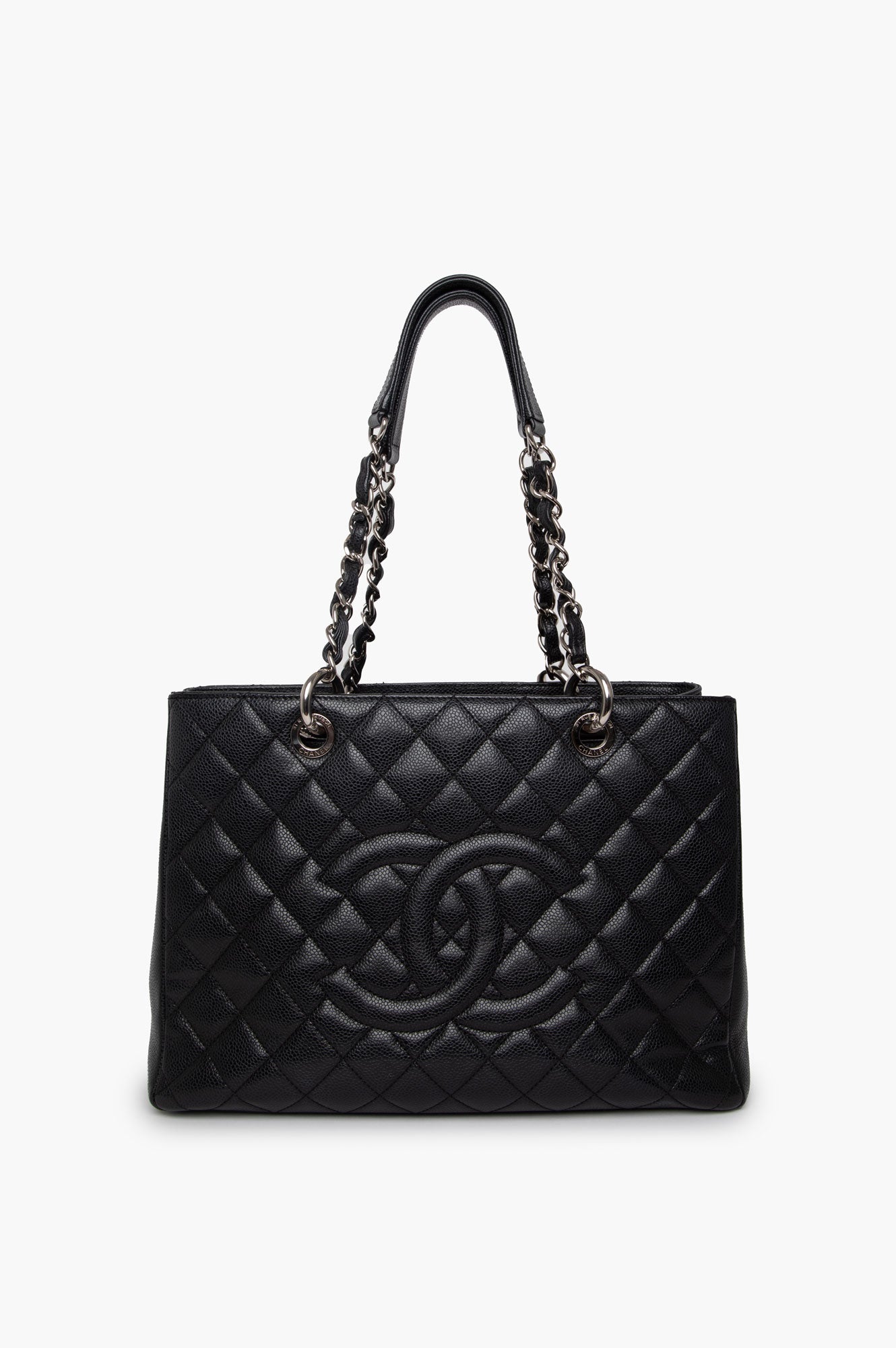 Chanel Black Caviar GST Grand Shopping Tote Bag