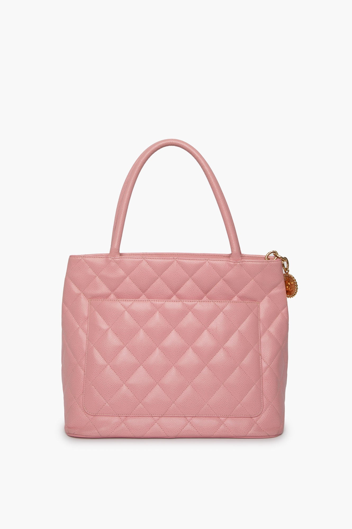 Chanel Pink Caviar Medallin Tote Bag