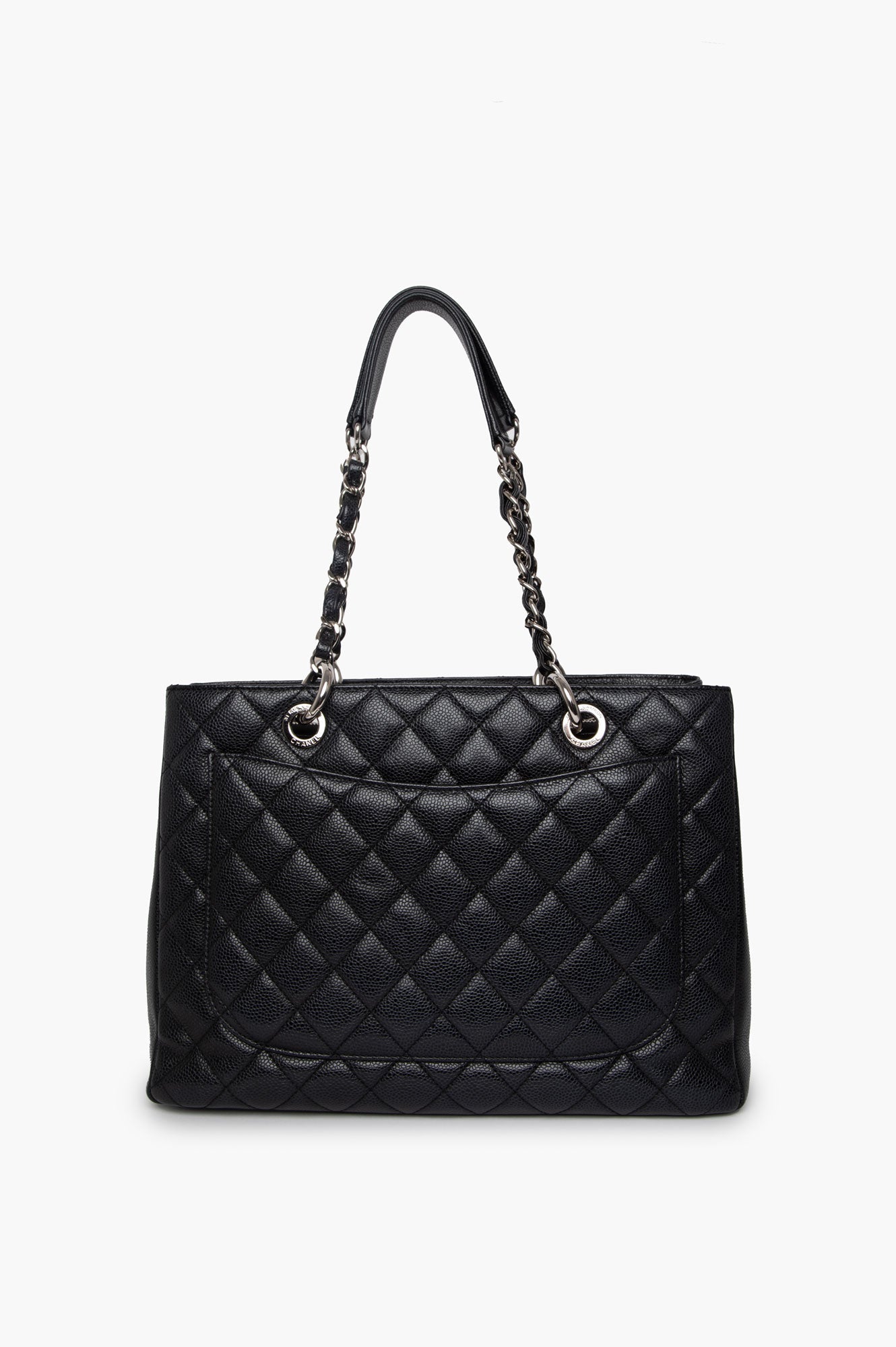 Chanel Black Caviar GST Grand Shopping Tote Bag
