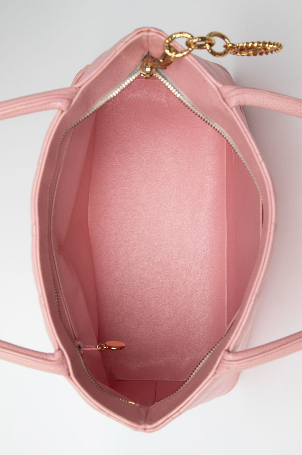 Chanel Pink Caviar Medallin Tote Bag
