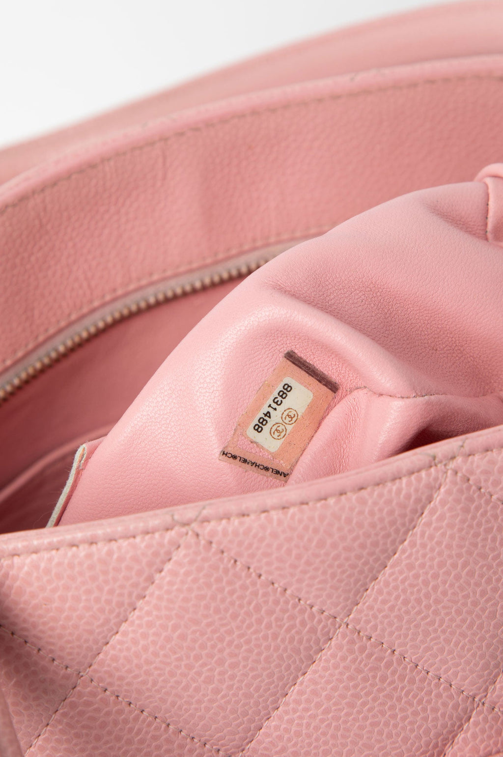 Chanel Pink Caviar Medallin Tote Bag