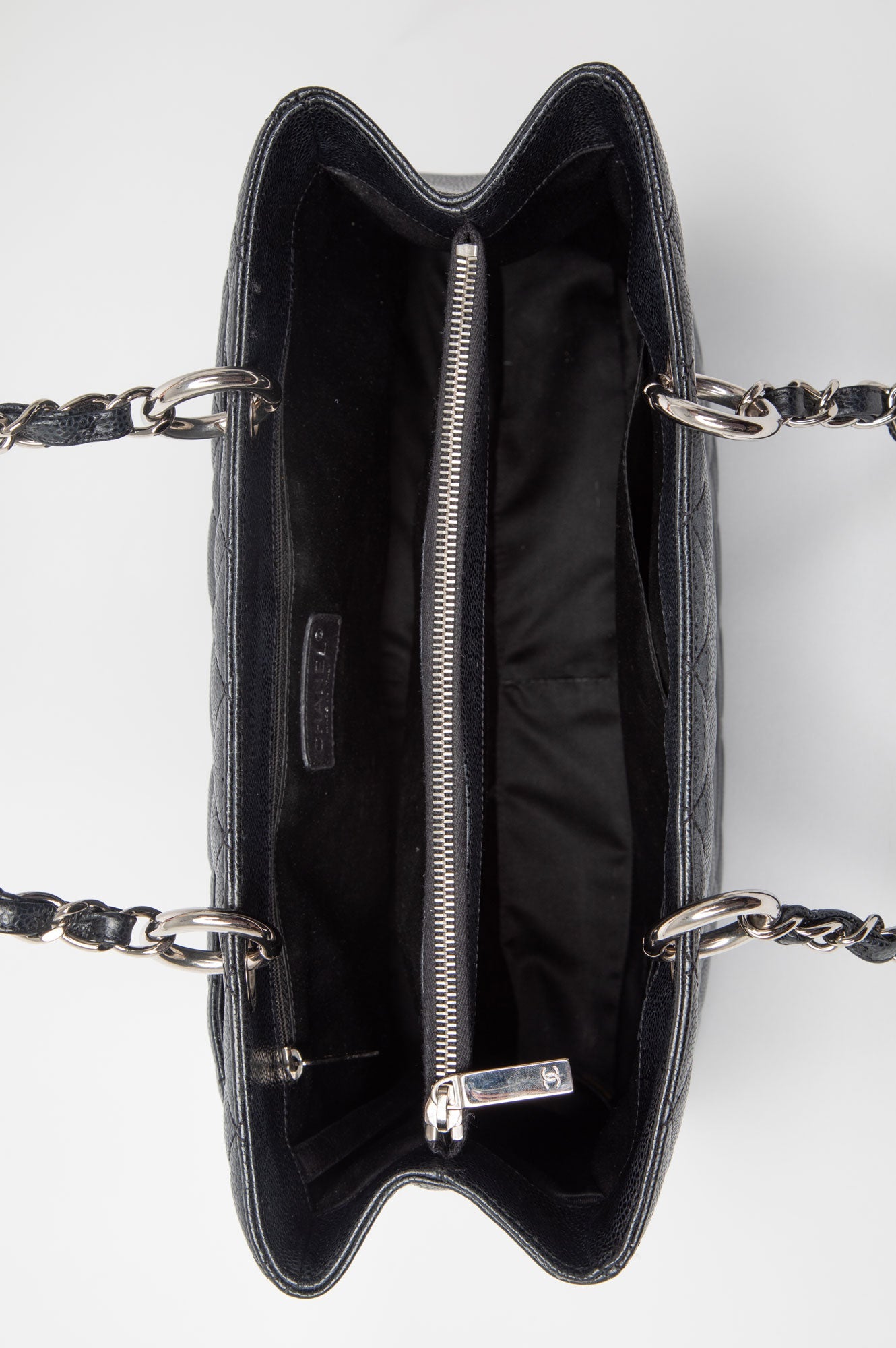 Chanel Black Caviar GST Grand Shopping Tote Bag