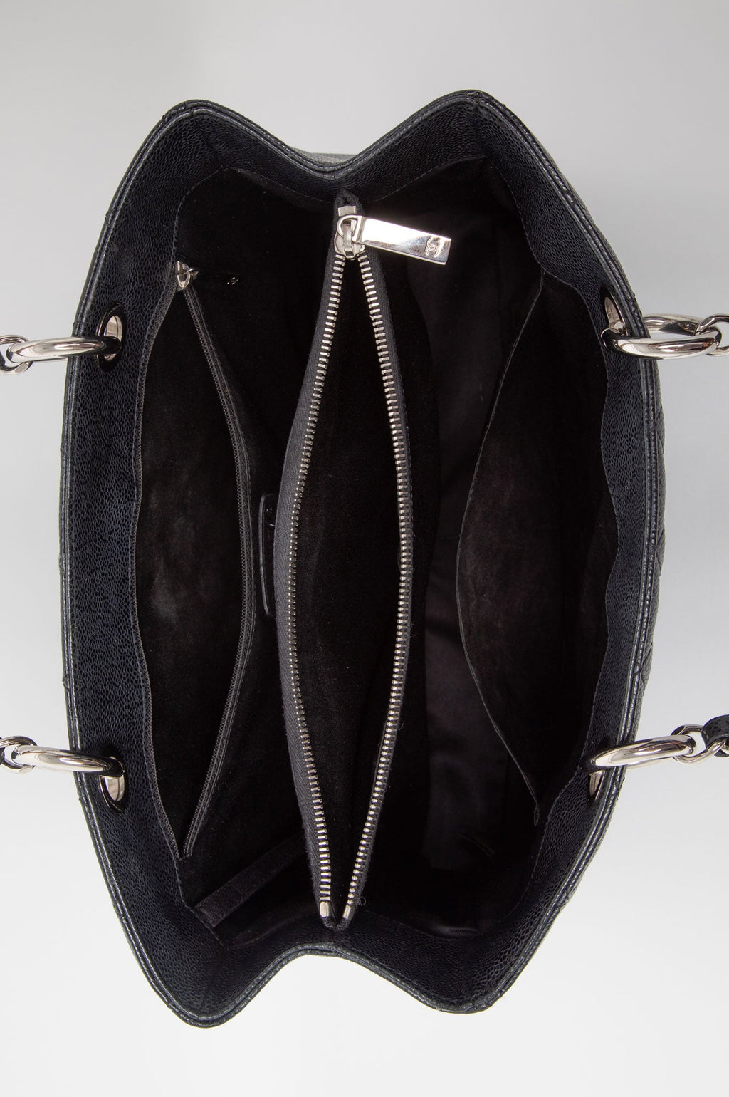 Chanel Black Caviar GST Grand Shopping Tote Bag