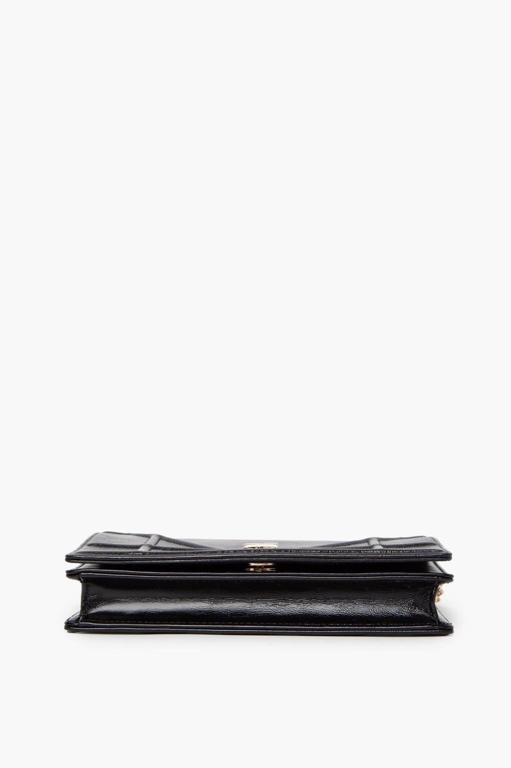 Christian Dior Black Diorama Wallet on Chain Pouch
