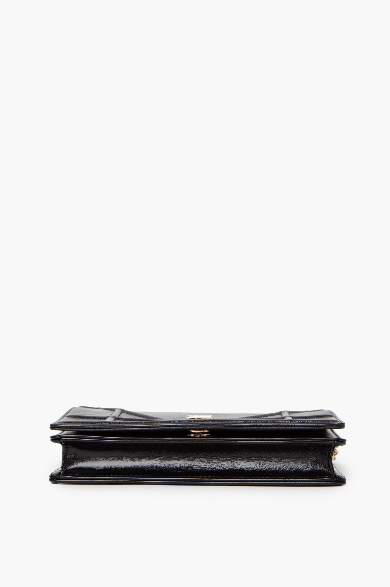 Christian Dior Black Diorama Wallet on Chain Pouch