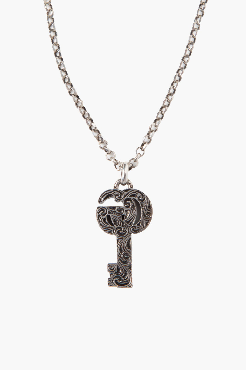 Gucci GG Marmont Sterling Silver Key Necklace