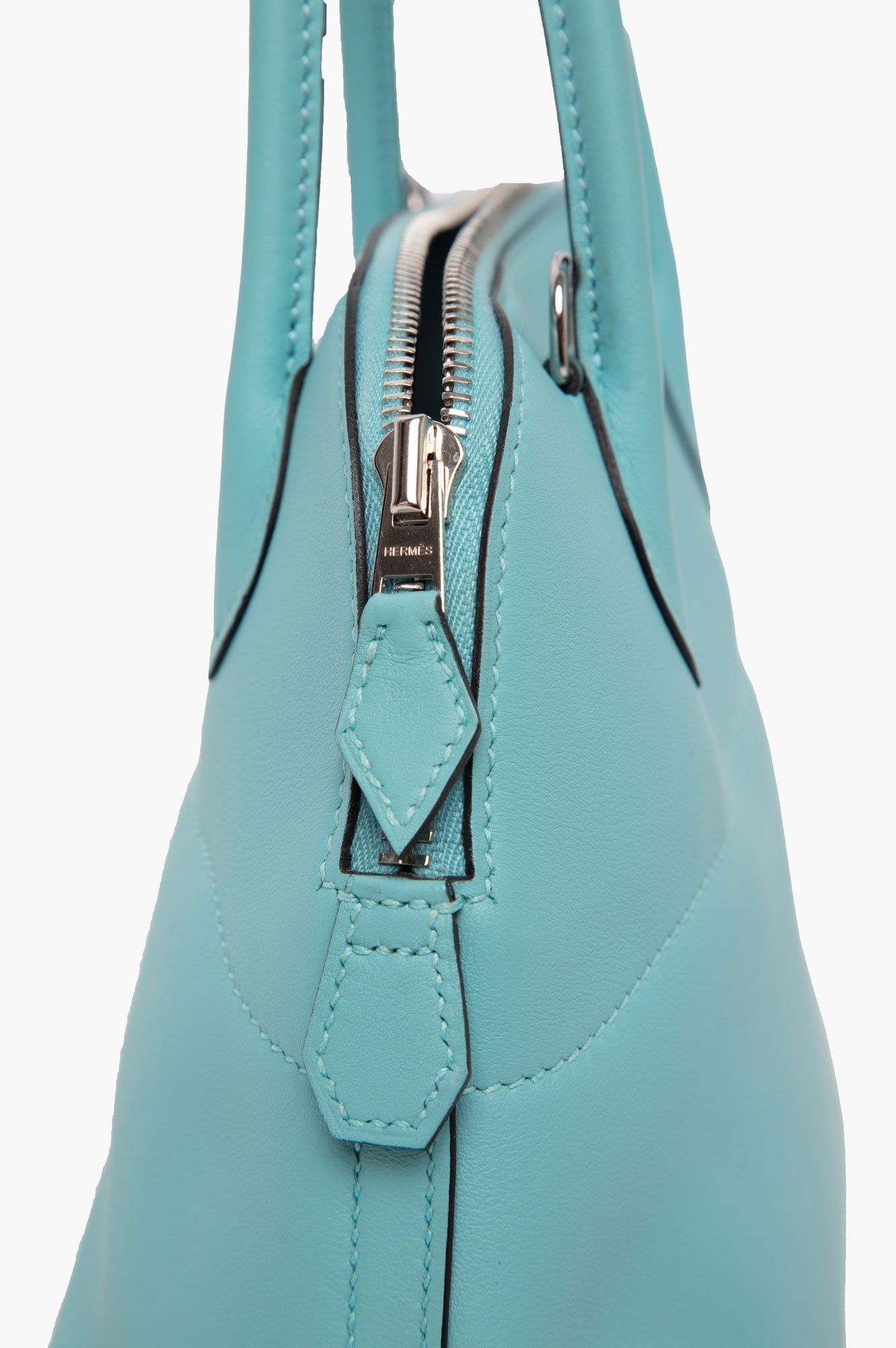 Hermes 2016 Bolide 27 Blue Atoll Swift Leather Bag