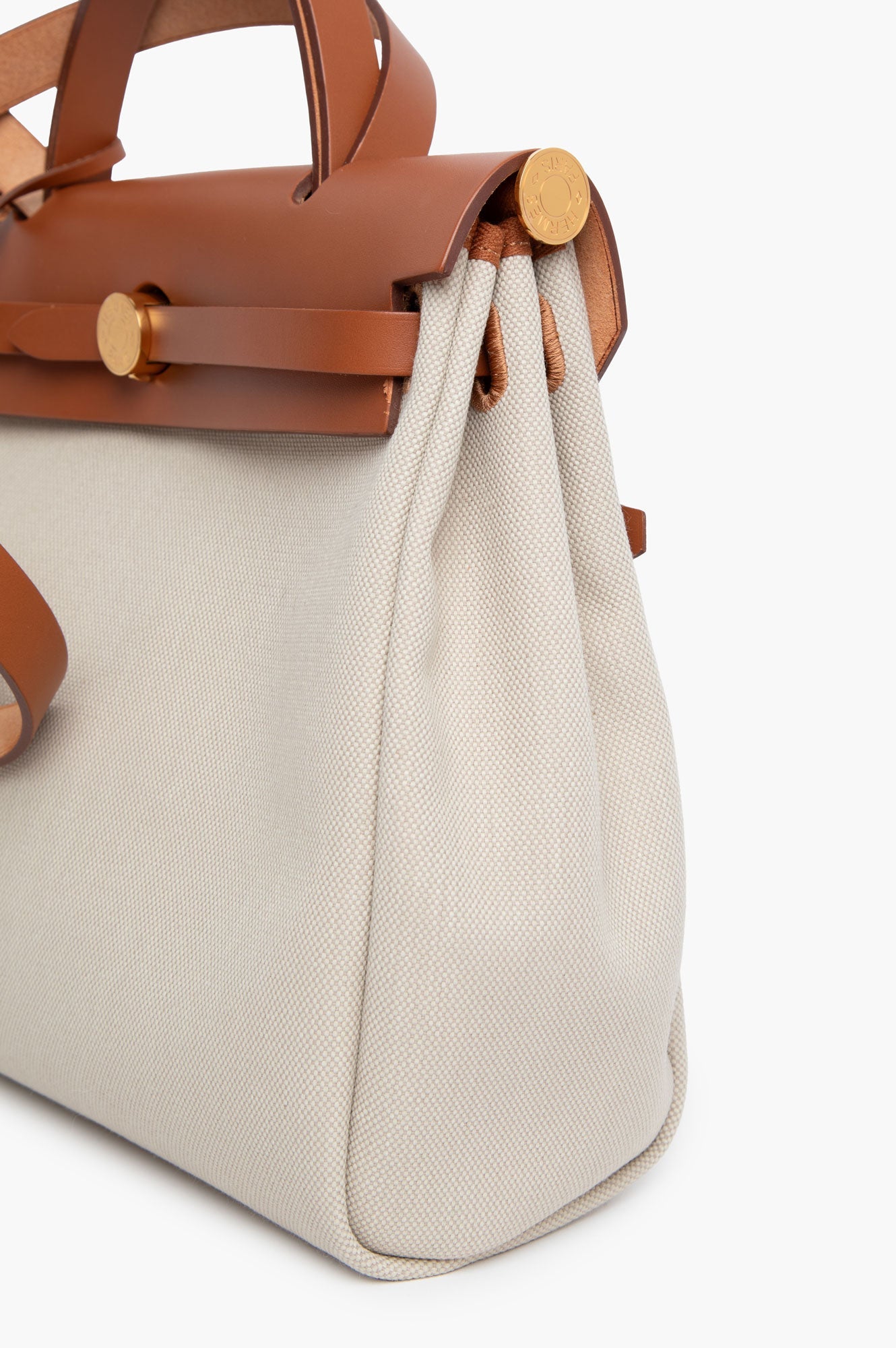 Hermes Toile Militaire & Vache Hunter Herbag Zip 31