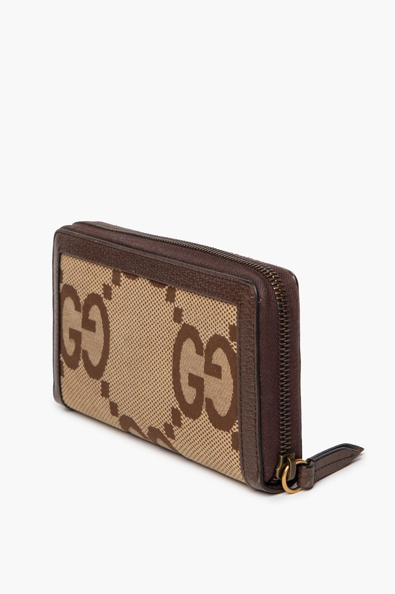 Gucci Camel/Ebony  GG Canvas Diana Wallet