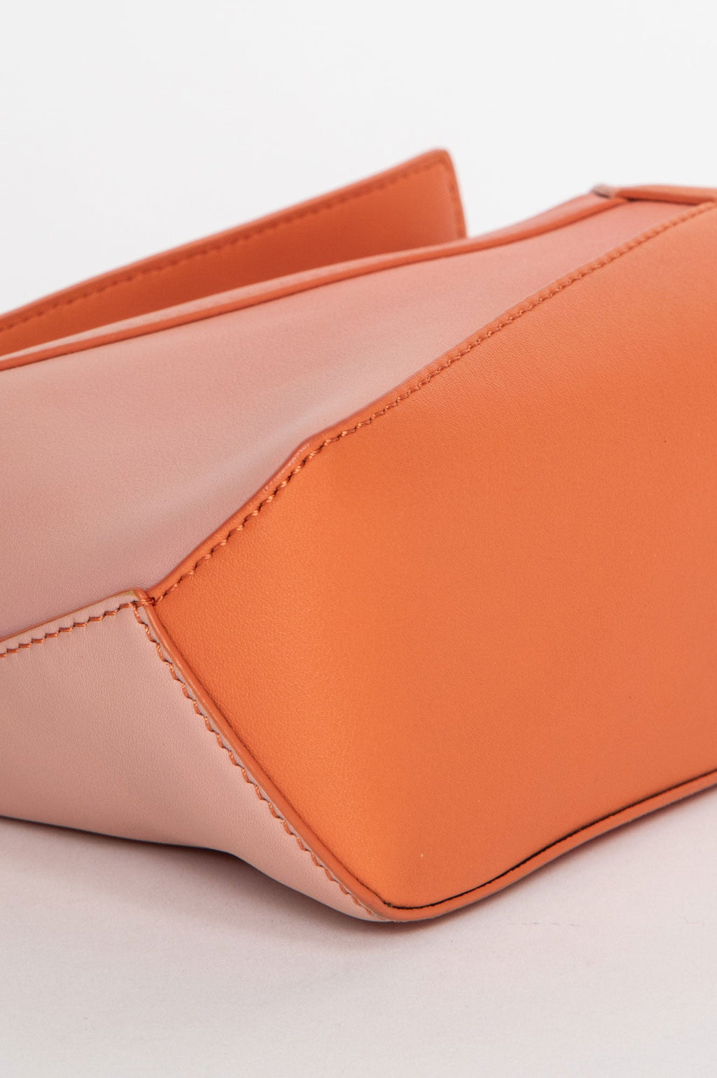 Loewe Coral/Pink Gradient Leather Mini Puzzle Bag