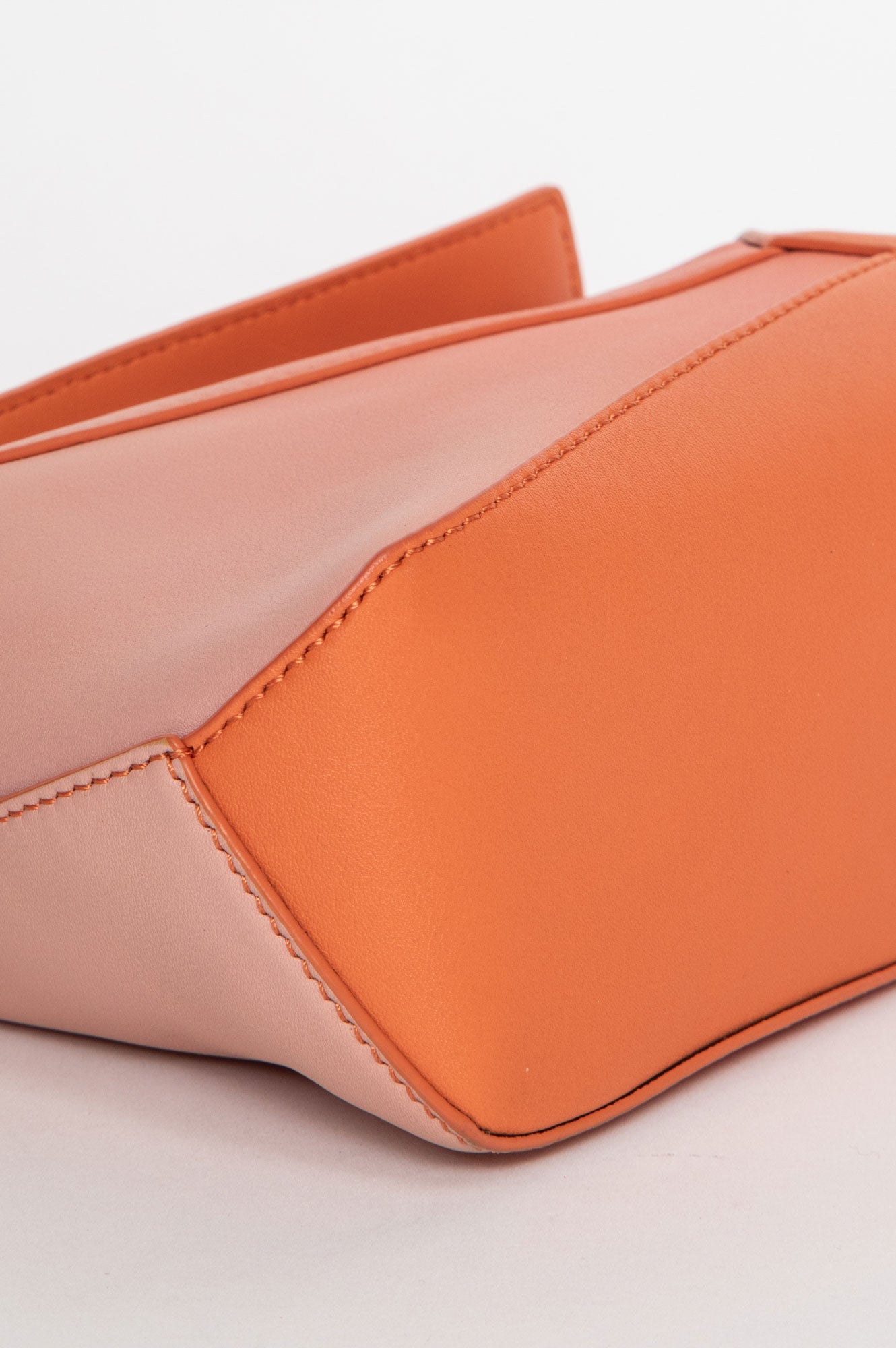 Loewe Coral/Pink Gradient Leather Mini Puzzle Bag