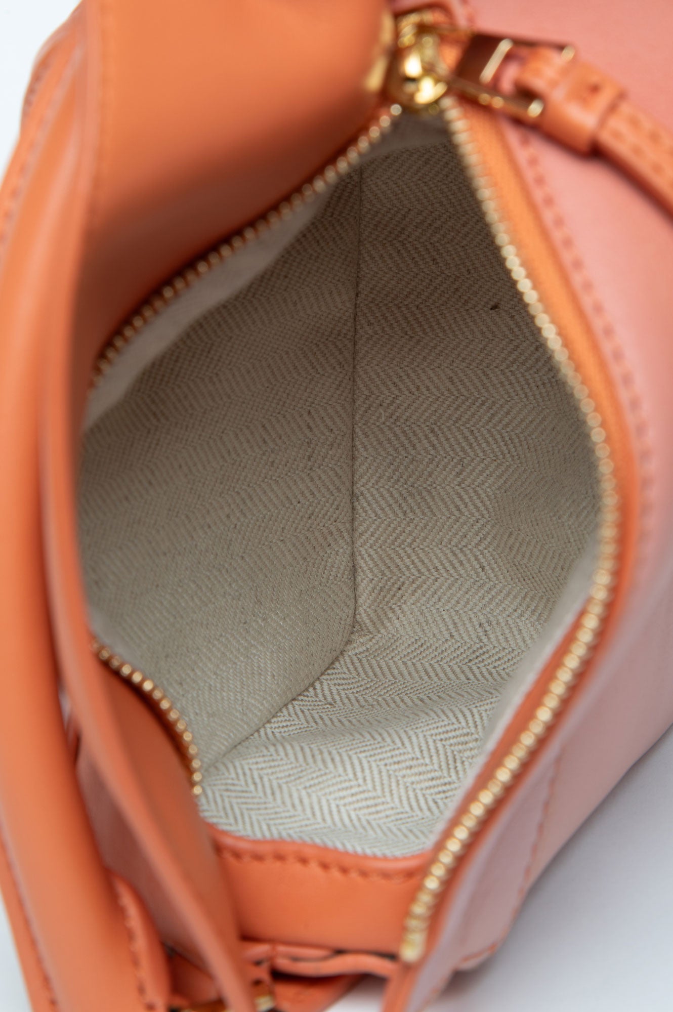 Loewe Coral/Pink Gradient Leather Mini Puzzle Bag