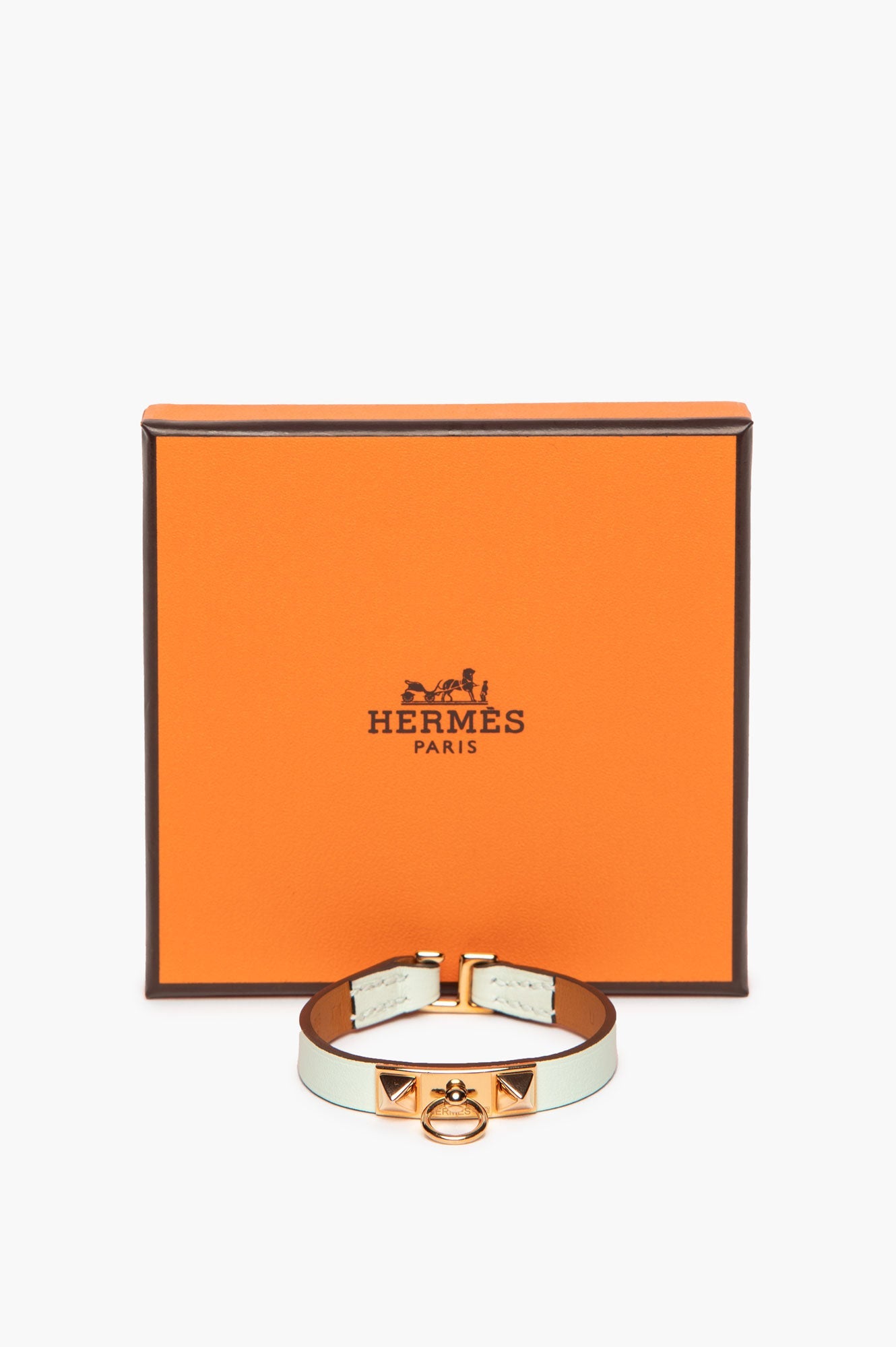Hermès Yellow Gold Plated Vert Fizz Rivale Mini Bracelet