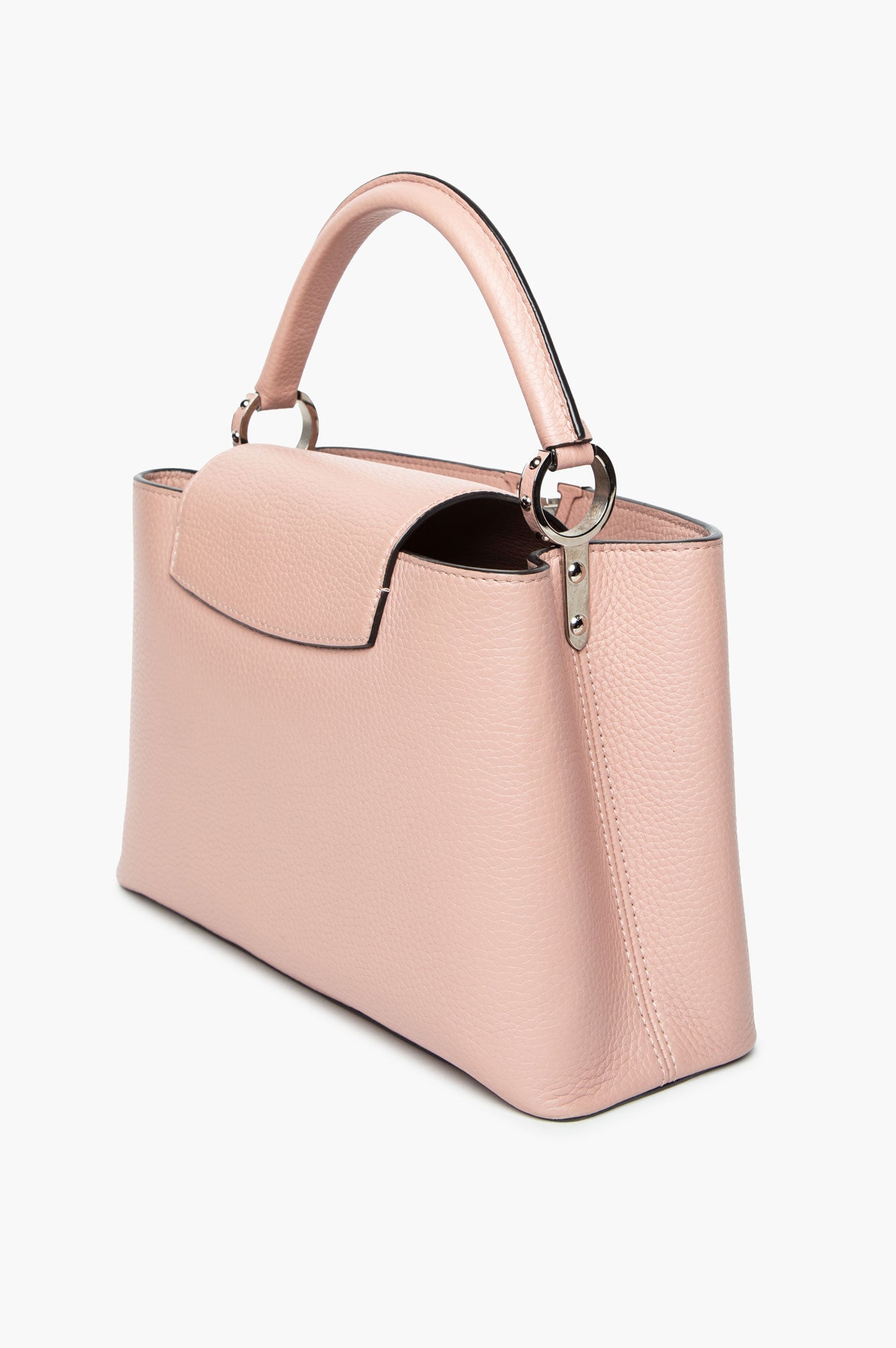 Louis Vuitton Magnolia Pink Taurillon MM Capucines Bag