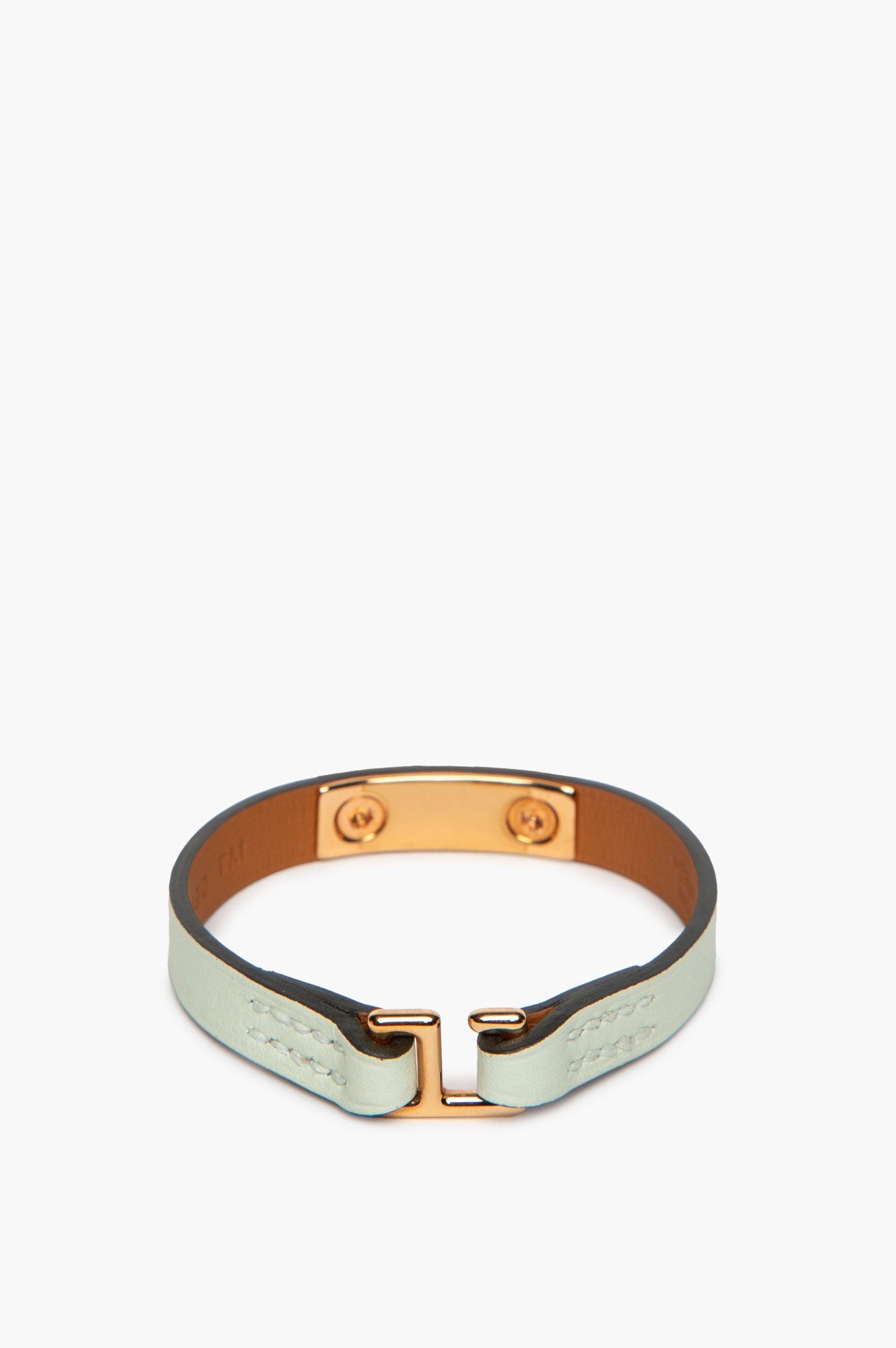Hermès Yellow Gold Plated Vert Fizz Rivale Mini Bracelet