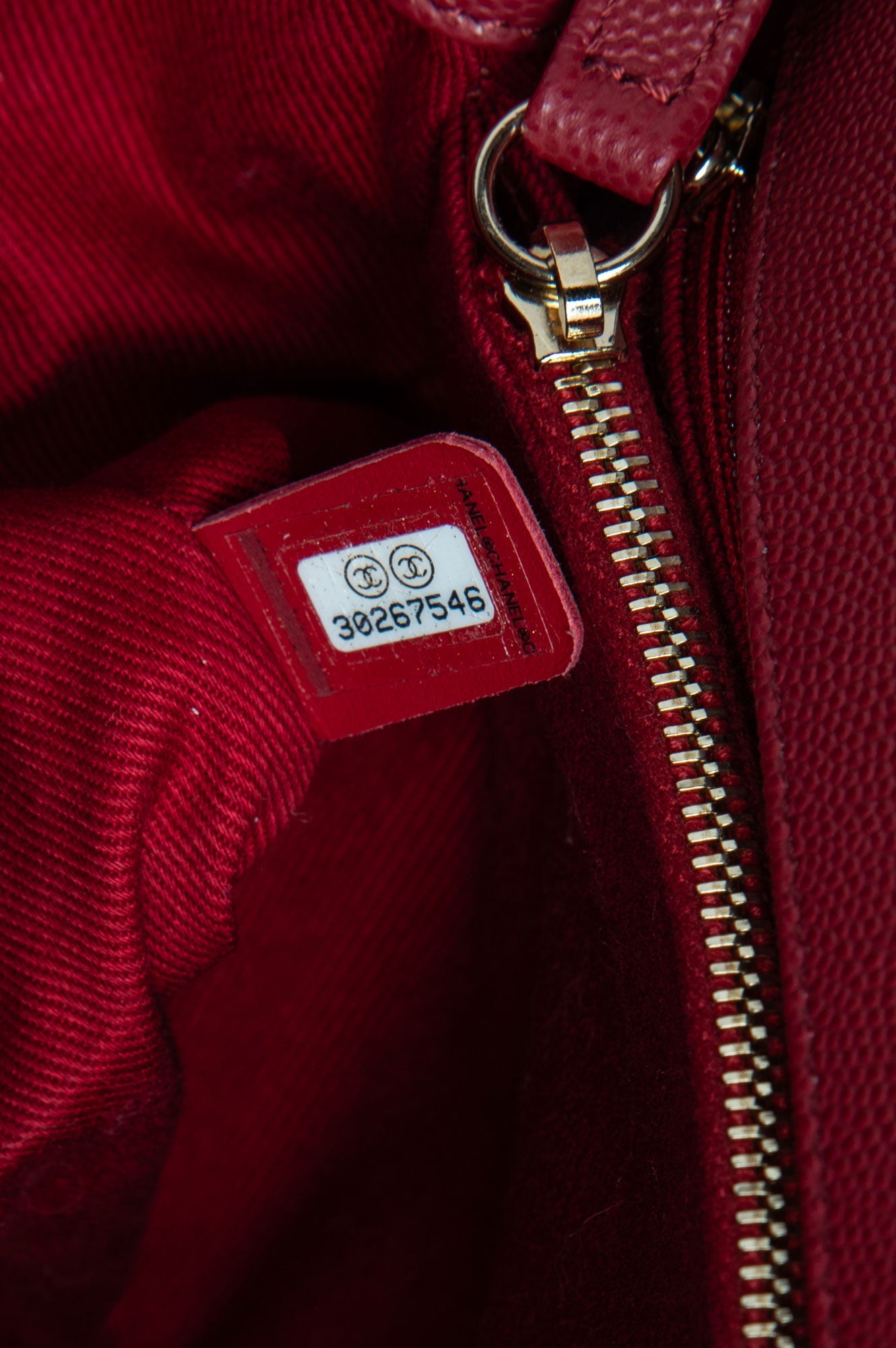 Chanel Dark Red Chevron Quilted Caviar & Lizard Medium Coco Handle Bag