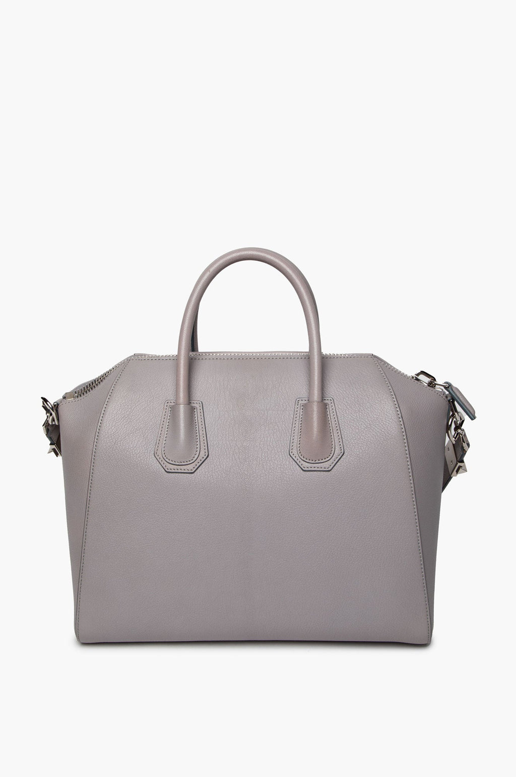 Givenchy Grey Grained Leather Medium Antigona Bag