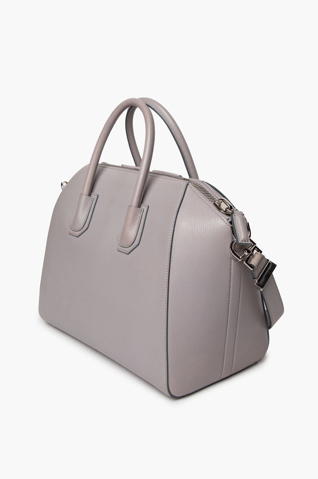 Givenchy Grey Grained Leather Medium Antigona Bag