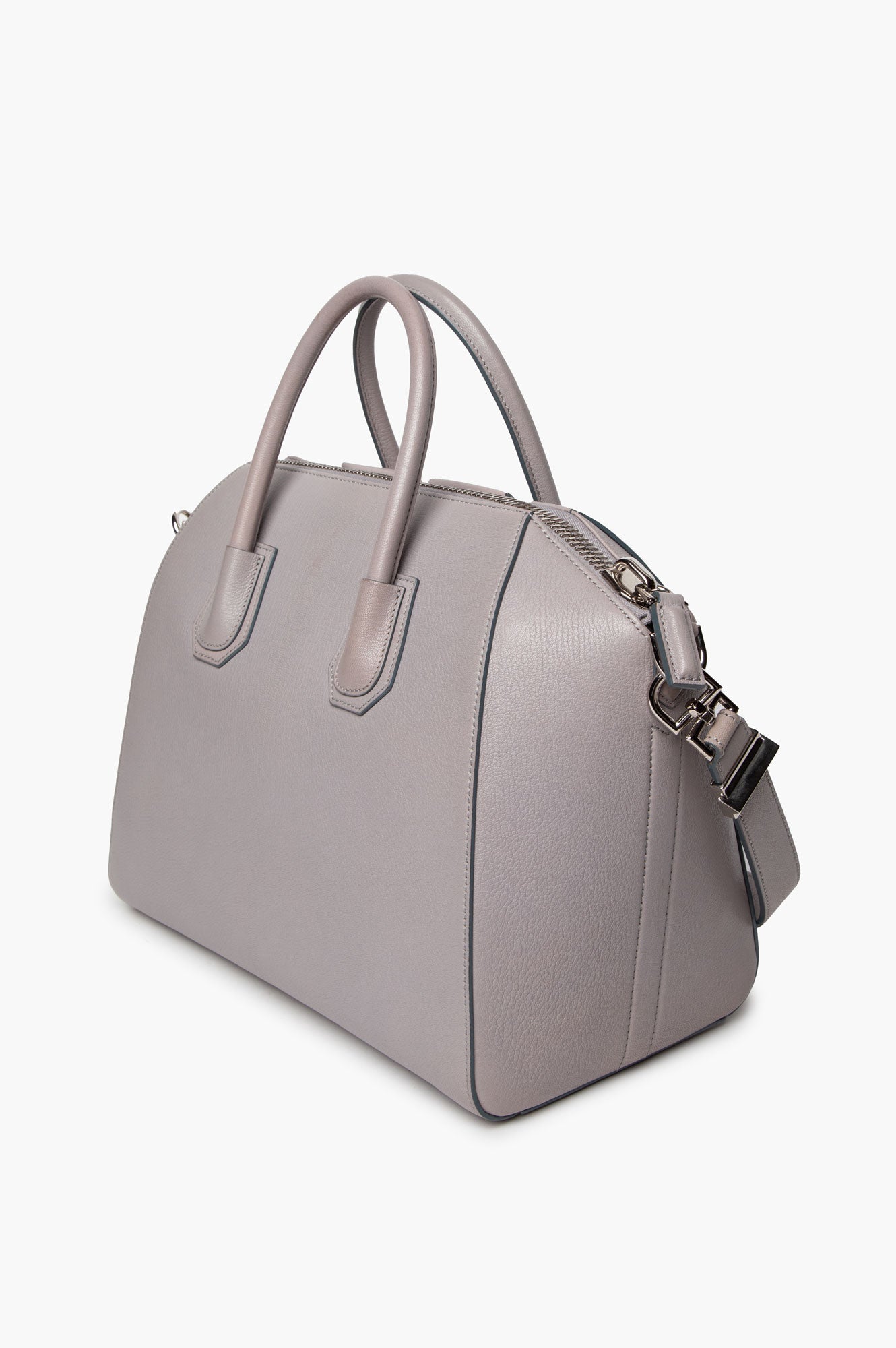 Givenchy Grey Grained Leather Medium Antigona Bag