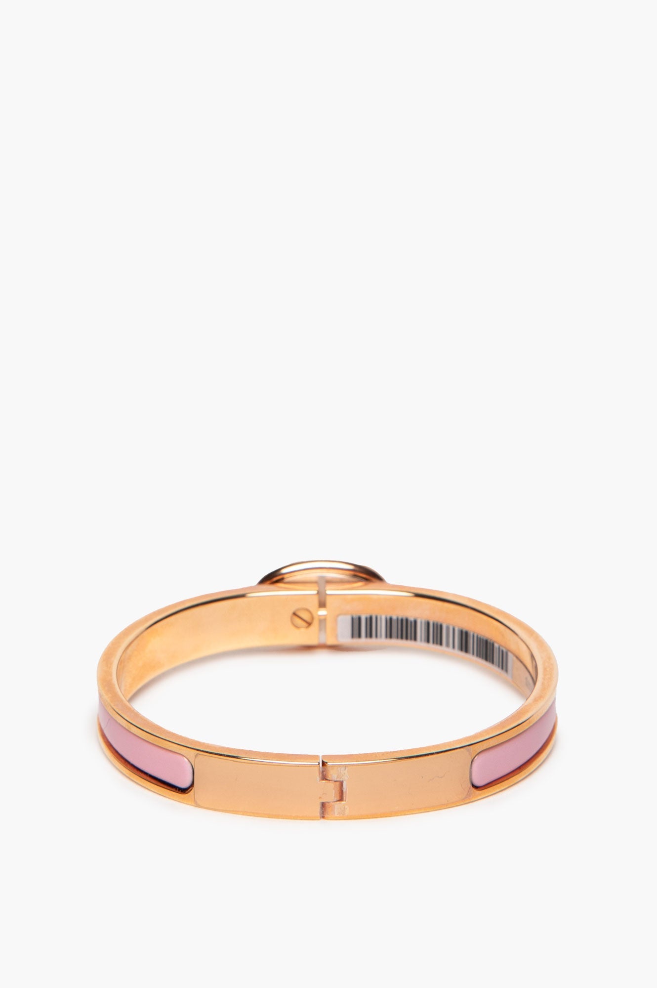 Hermès Rose Gold Plated Rose Fever Mini Clic Chaine d'Ancre Bracelet