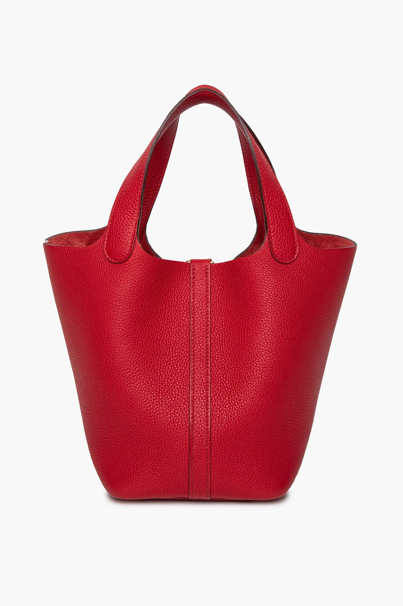 Hermès Rouge Piment Togo Gold Hardware Picotin Lock 18 PM