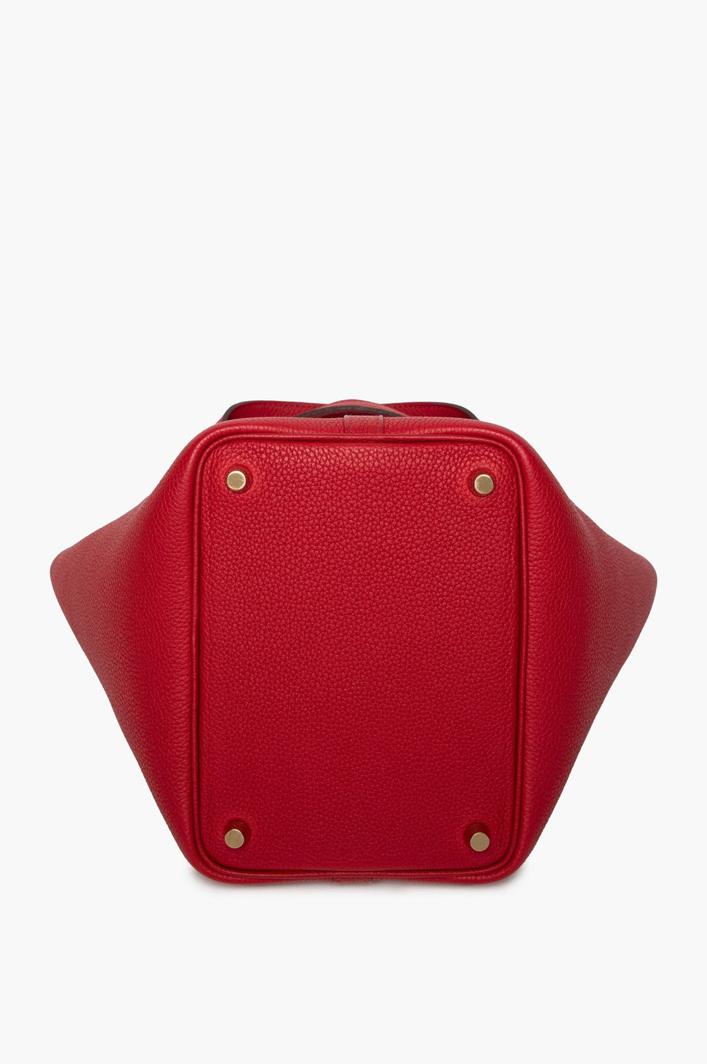 Hermès Rouge Piment Togo Gold Hardware Picotin Lock 18 PM