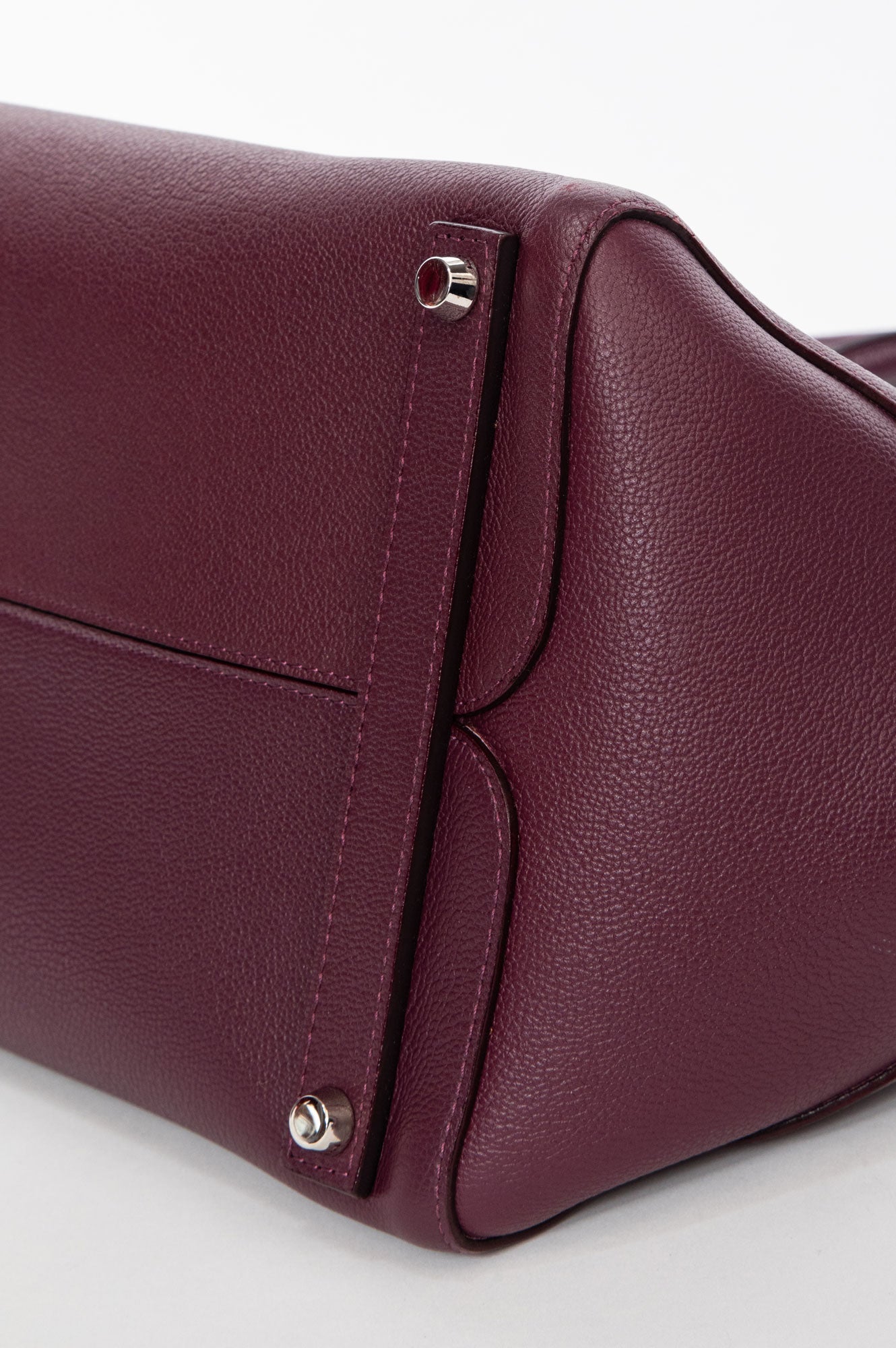 Christian Dior Burgundy Purple Open Bar Tote