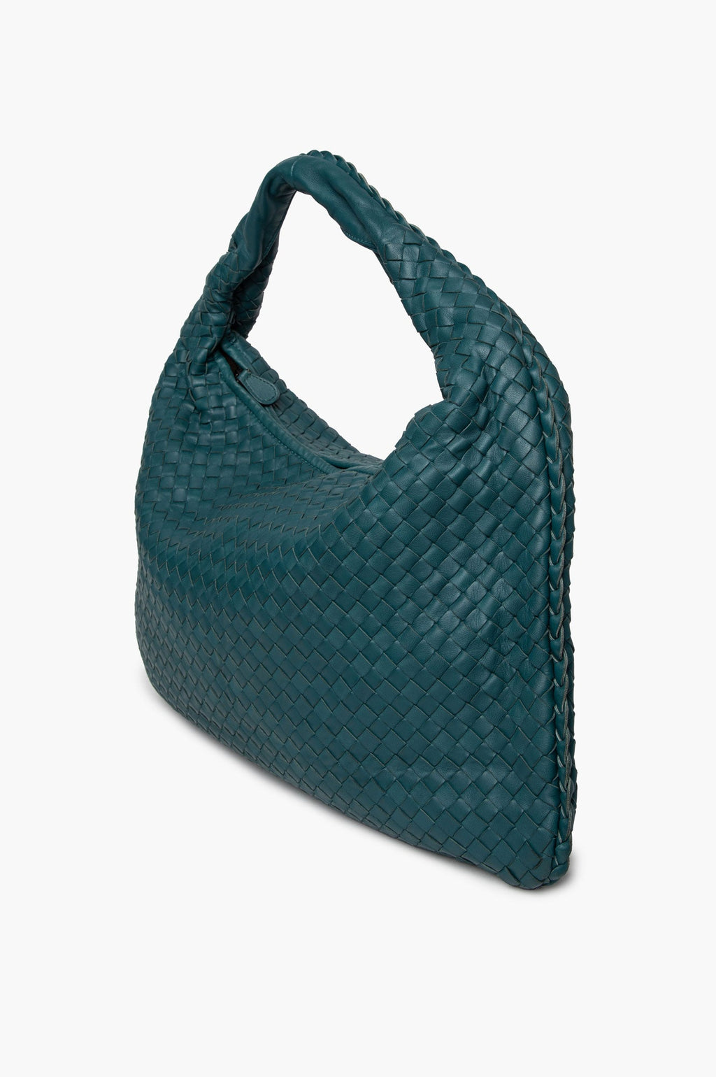 Bottega Veneta Brighton Green Nappa Intrecciato Large Veneta Hobo Bag