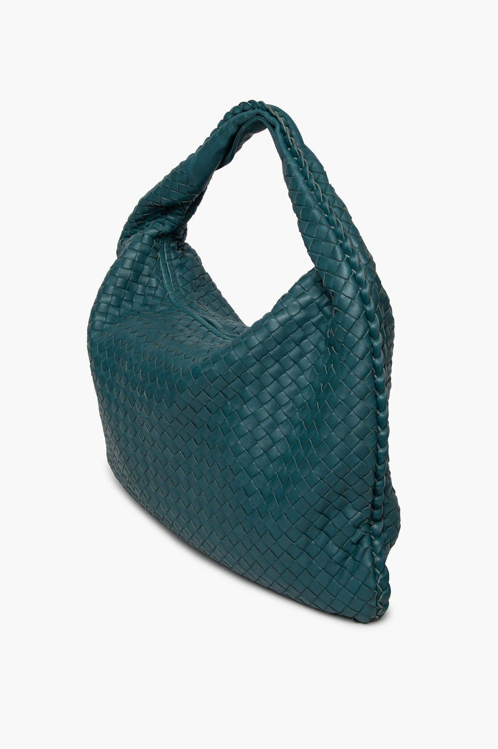 Bottega Veneta Brighton Green Nappa Intrecciato Large Veneta Hobo Bag