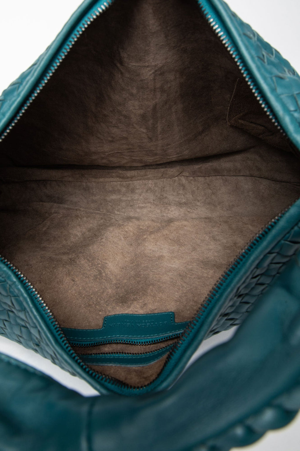 Bottega Veneta Brighton Green Nappa Intrecciato Large Veneta Hobo Bag