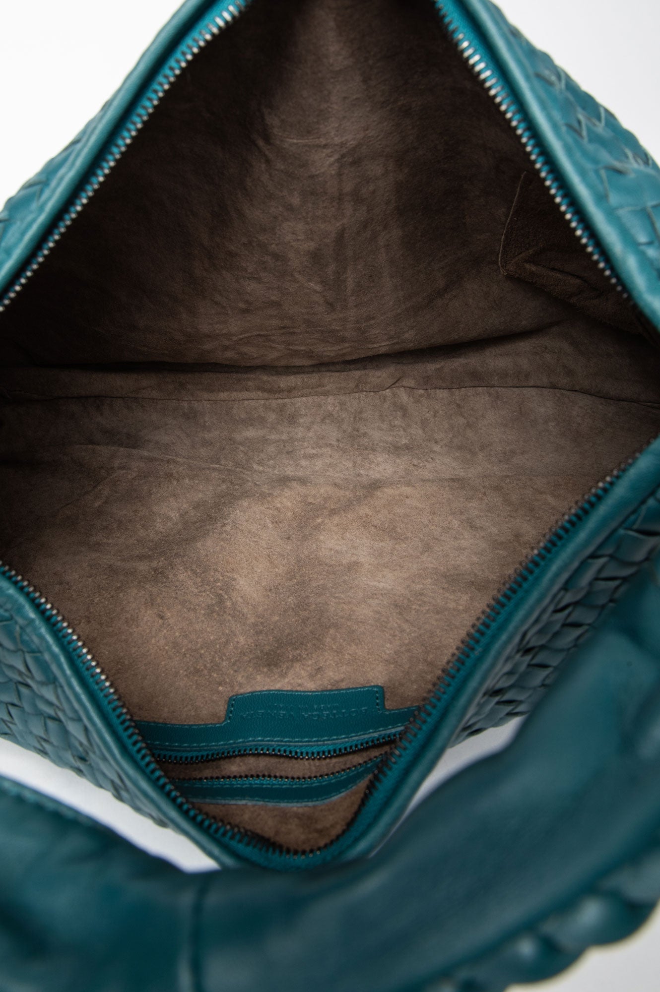 Bottega Veneta Brighton Green Nappa Intrecciato Large Veneta Hobo Bag