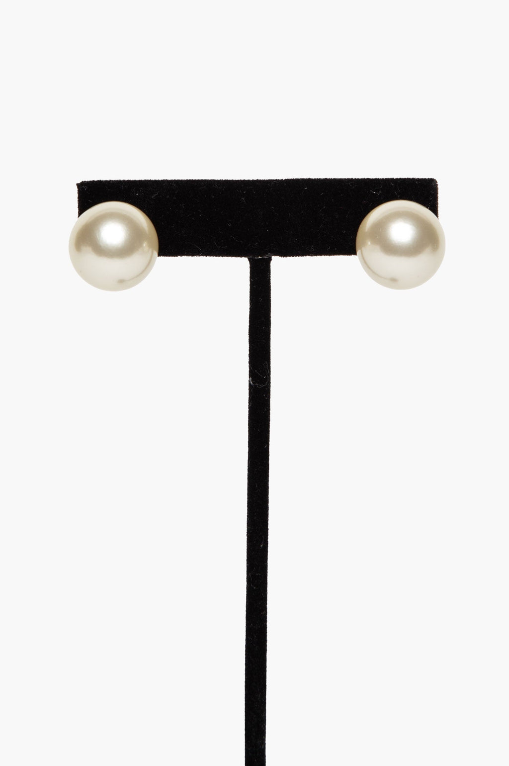 Christian Dior Faux Pearl Tribales Double Stud Earrings